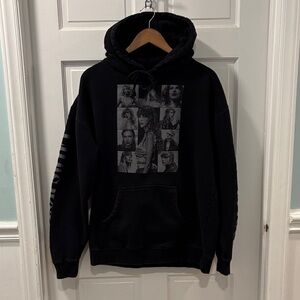 Taylor Swift The Eras Tour Hoodie Size Large Black Gray Printing